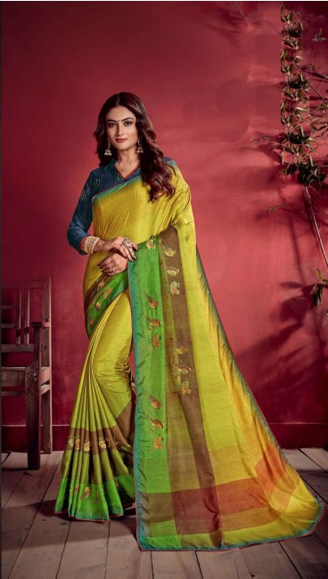 Excellent Multicolor Art silk saree