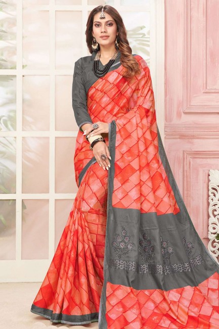 Admirable Multicolor Art silk saree