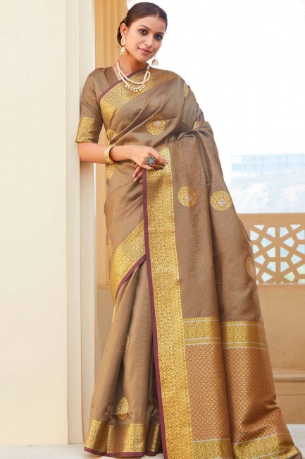 Golden Silk  South Indian Saree