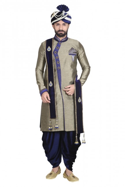 Gold Jharna Ethnic Wear Designer Ready-Made Sherwani