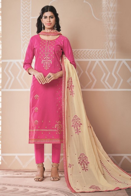 Pink Cotton palazzo Suits