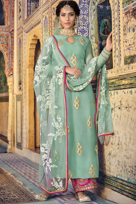 Pista Georgette Palazzo Suits