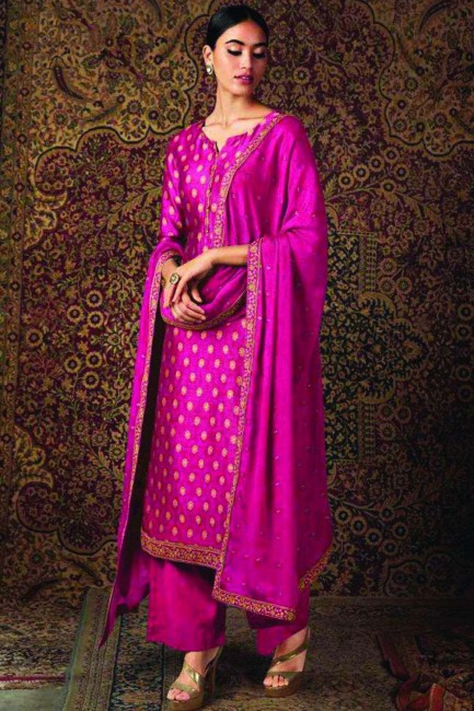 Pink Silk Eid Pakistani Suit