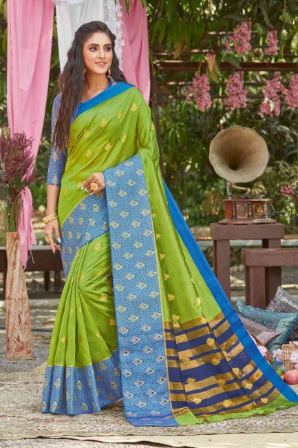 Admirable Green Silk Saree