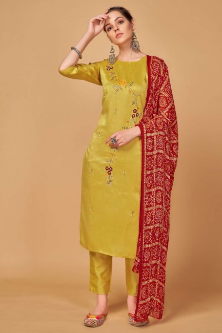 Silk Palazzo Suit with Printed