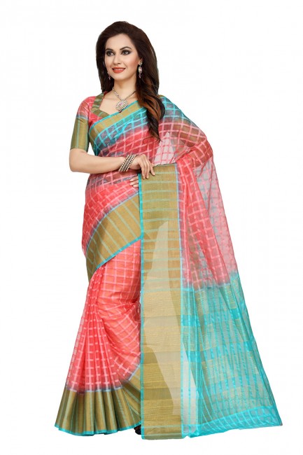 Ethinc Multicolor Silk Saree