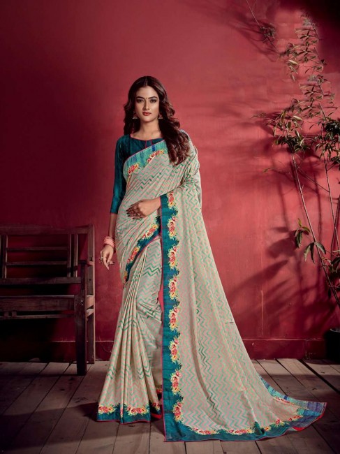 Stunning Multicolor Art silk saree