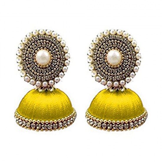 Yellow Beads Earrings