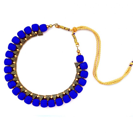Royal Blue Beads Necklace