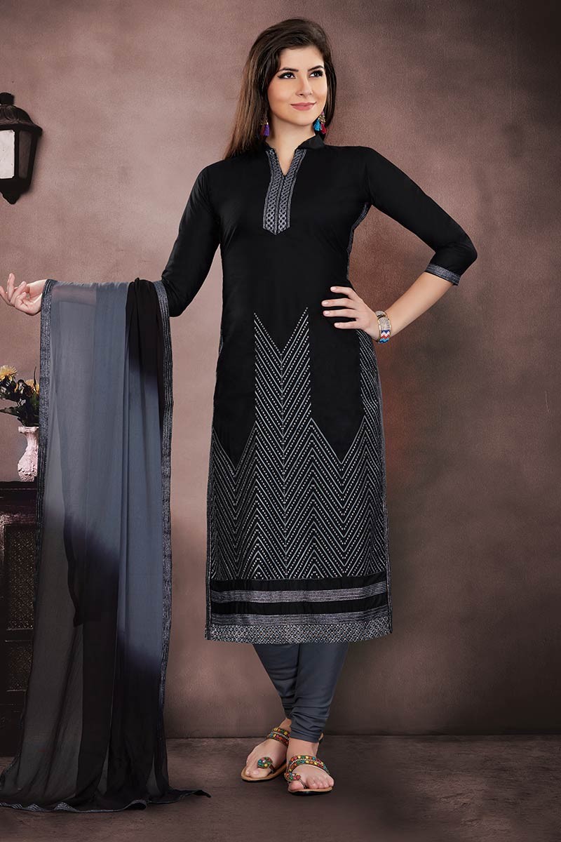 Black Salwar Suit | Buy Black Salwar Suit online in India
