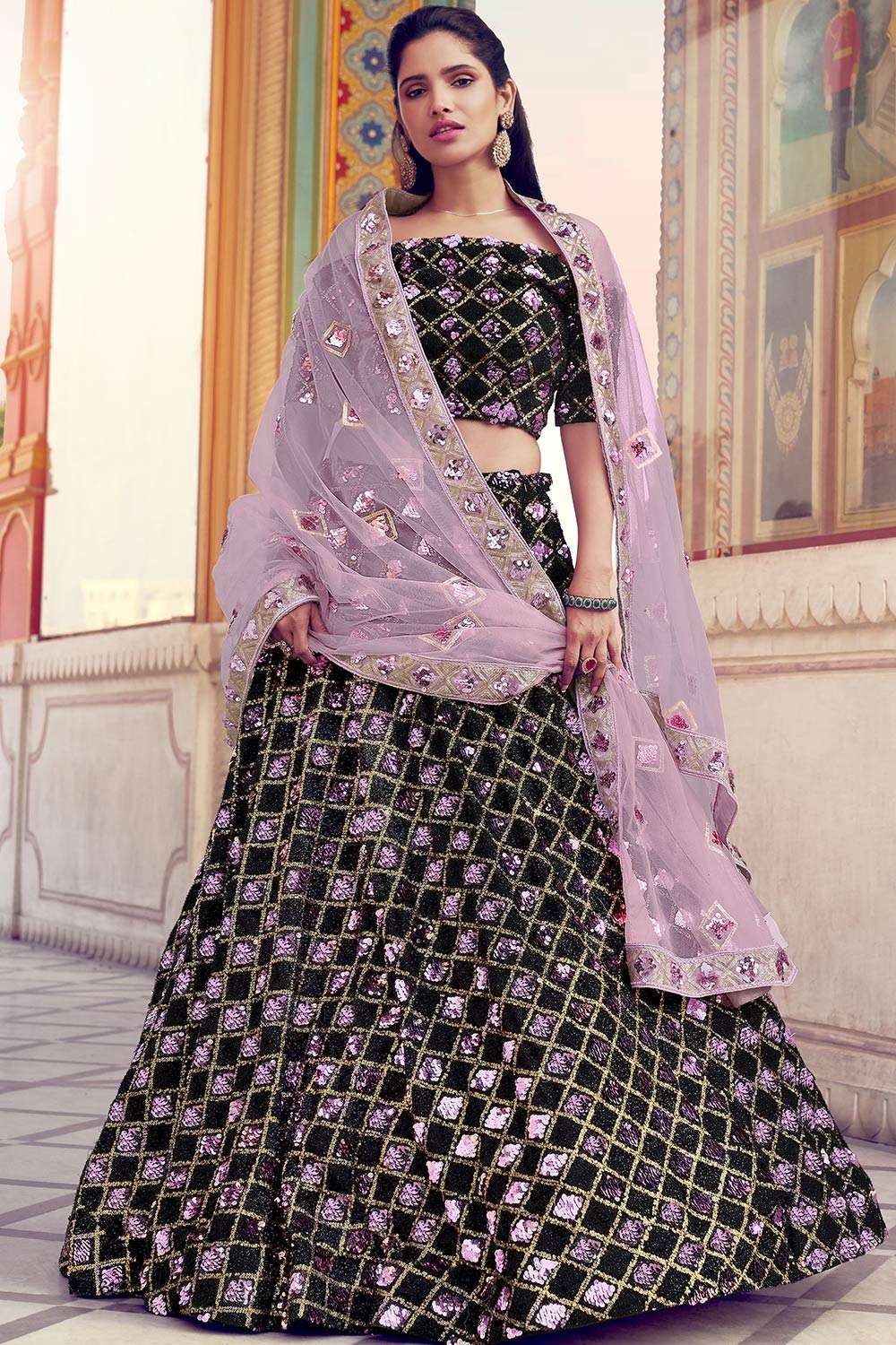 Peach Colour Dresstive Mirable Fancy Stylish Party Wear Designer Lehenga  Collection DRS4003 - The Ethnic World
