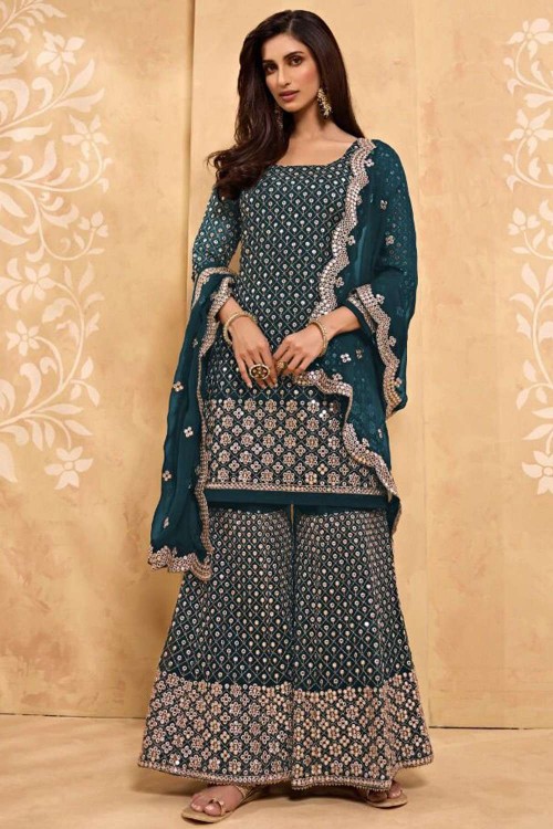 Buy Nazreen Georgette Sharara Set online in India at Best Price | Aachho