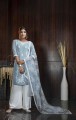 Sky  Georgette Palazzo Suit