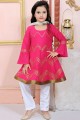 Pink Cotton and silk Salwar Kameez