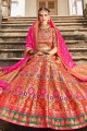 Gracefull Multi color Banarasi Silk Lehenga Choli