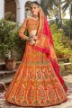 Admirable Multi color Banarasi Silk Lehenga Choli