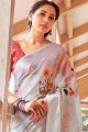 Admirable Multicolor Linen saree