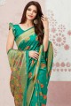 Splendid Silk saree in Green