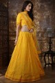Stylish Yellow Silk Lehenga Choli