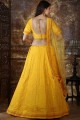 Stylish Yellow Silk Lehenga Choli