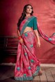 Excellent Pink Art silk saree