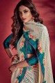 Stunning Multicolor Art silk saree