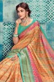 Multicolor Cotton and silk  saree
