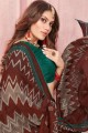Dashing Brown Art silk saree