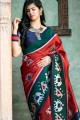 Dashing Red Silk saree