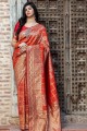 Gorgeous Red Silk saree