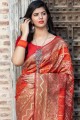 Gorgeous Red Silk saree