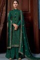 Green Chiffon Palazzo Suit