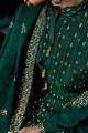 Green Chiffon Palazzo Suit