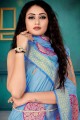 Alluring Blue Silk Saree