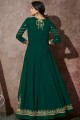 Green Georgette Anarkali Suit