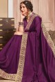 Lovely Purple Silk Saree
