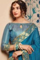 Elegant Blue Silk Saree