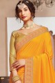Admirable Yellow Silk Saree