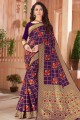 Attractive Purple Silk Saree