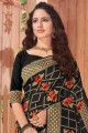 Glorious Black Silk Saree