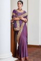 Pretty Purple Silk Saree