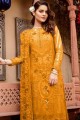 Mustard Georgette Pakistani Suit