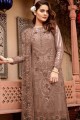 Light brown Georgette Pakistani Suit