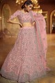 Charming Pink Soft net Bridal Lehenga Choli