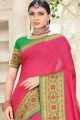 Indian Ethnic Pink Cotton and silk Saree