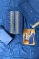 Blue Cotton Palazzo Suit