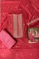 Excellent Red Cotton Palazzo Suit