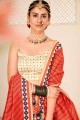 Multicolor Silk Wedding Lehenga Choli in Digital print
