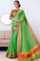 Saree Silk in Green