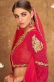 Silk Party Lehenga Choli with Embroidered in Cream